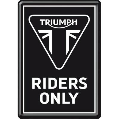 Triumph Riders Only Motocykl Pocztówka Retro